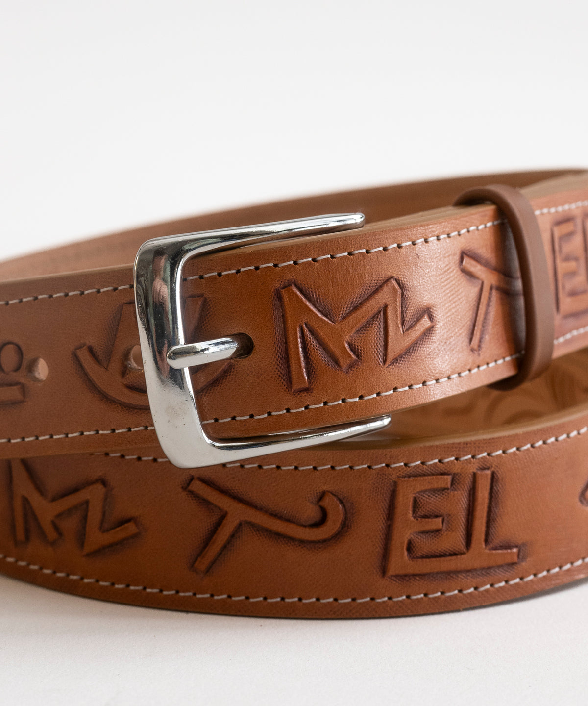 Branded Western Tooled Belt